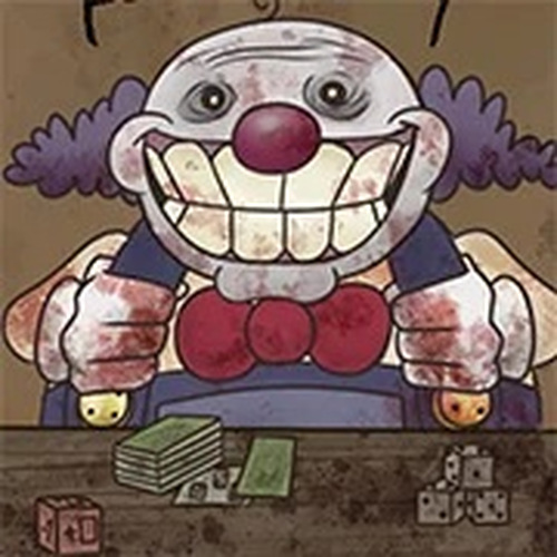 Unlikely Clown Dice Card Game