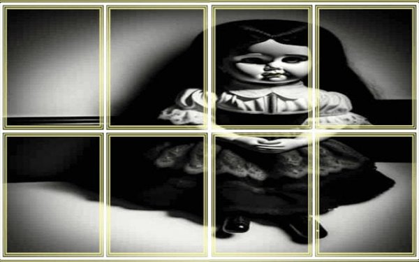Chucky Doll Photo Image Scramble Puzzle Online Game