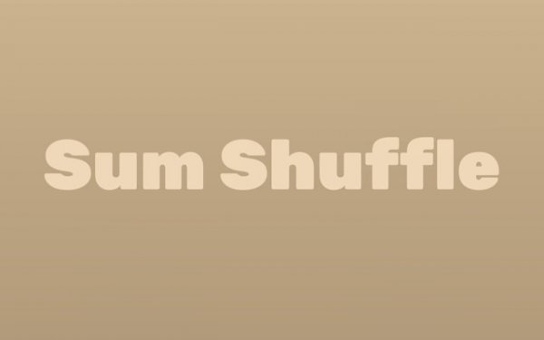 Sum Shuffle: Number Puzzle Game Online