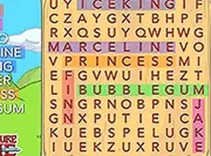 Adventure Time Word Search Online Puzzle Game