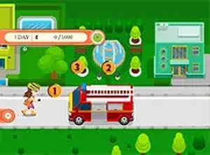 Girl on Skates: Pizza Blaze Online Game