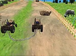 3D Chained Tractor Driving Game