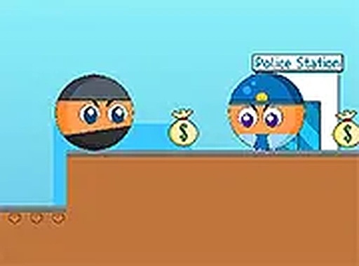 Ball Thief vs Police Online Arcade Game