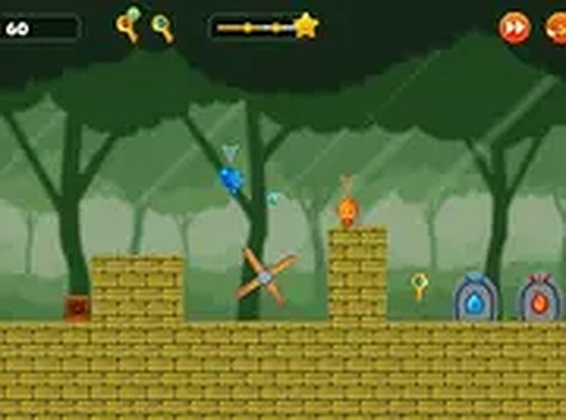 Fire Hero And Water Princess Puzzle Online Game
