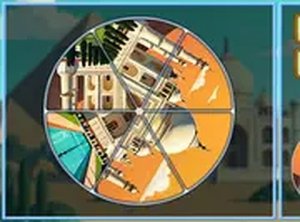Circle Slice Photo Puzzle